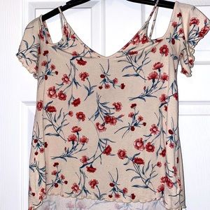 Off the shoulder flower top